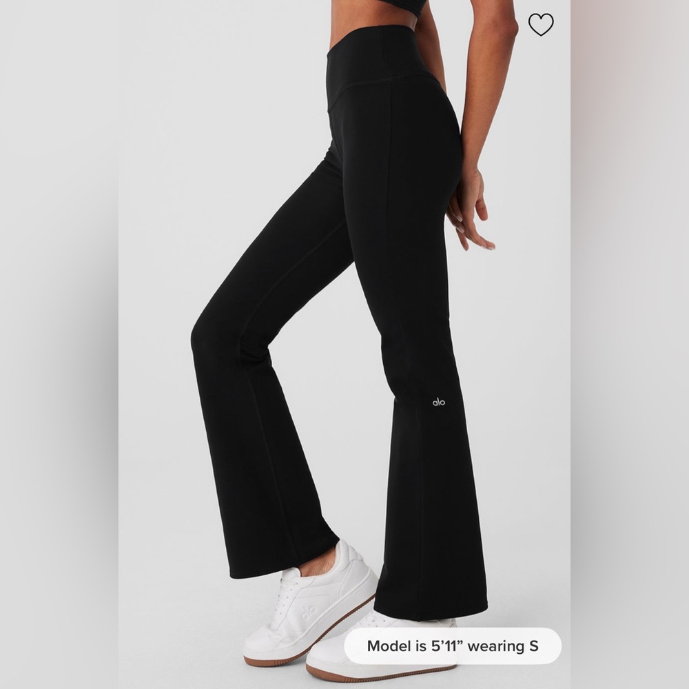 ALO Airbrush High-Waist Flare Legging - Black- new without tags- Never worn